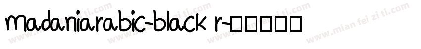 madaniarabic-black r字体转换